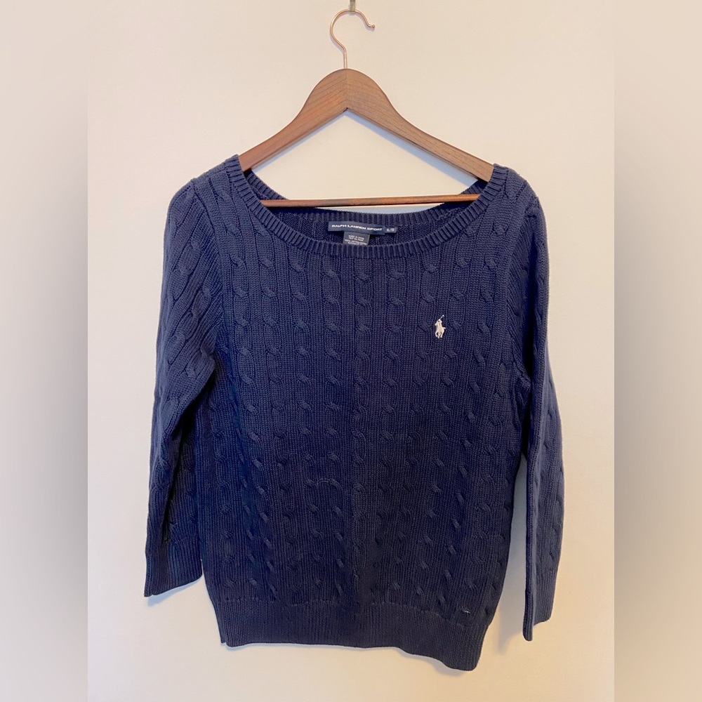 Ralph Lauren Navy Blue Sweater. Size XL.